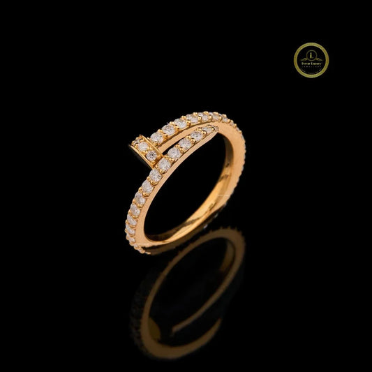 Open Wrap Lab Diamond Pave Statement Ring - View 2