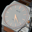 Two-Tone Silver and Rose Gold Ultra Slim Luxury Watch - View 2