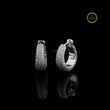 Round Moissanite Diamond Snowflake Cluster Starburst Stud Earrings with Micro Pavé Flower - View 2