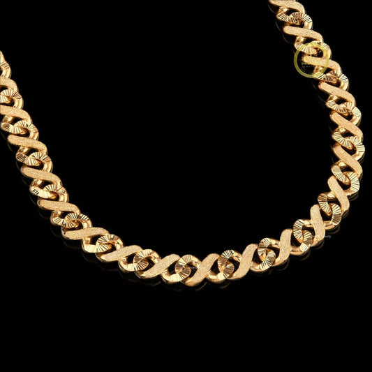 Premium Lab Grown Diamond Cuban Chain – Fully Flooded Gold Finish By Ivevar