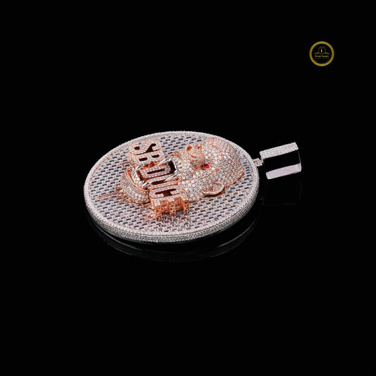 Full 3D Bugget Gorilla Diamond Pendant in Lab Grown Diamond by Ivevar