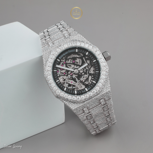 Exquisite lab Grown Diamond Watch Iced Out Elegance Ivevar
