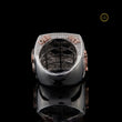 3.90 TCW Two Tone Iced Out Statement Championship Ring with Custom ‘2 Funny’ Lab Grown Diamond Design - View 4