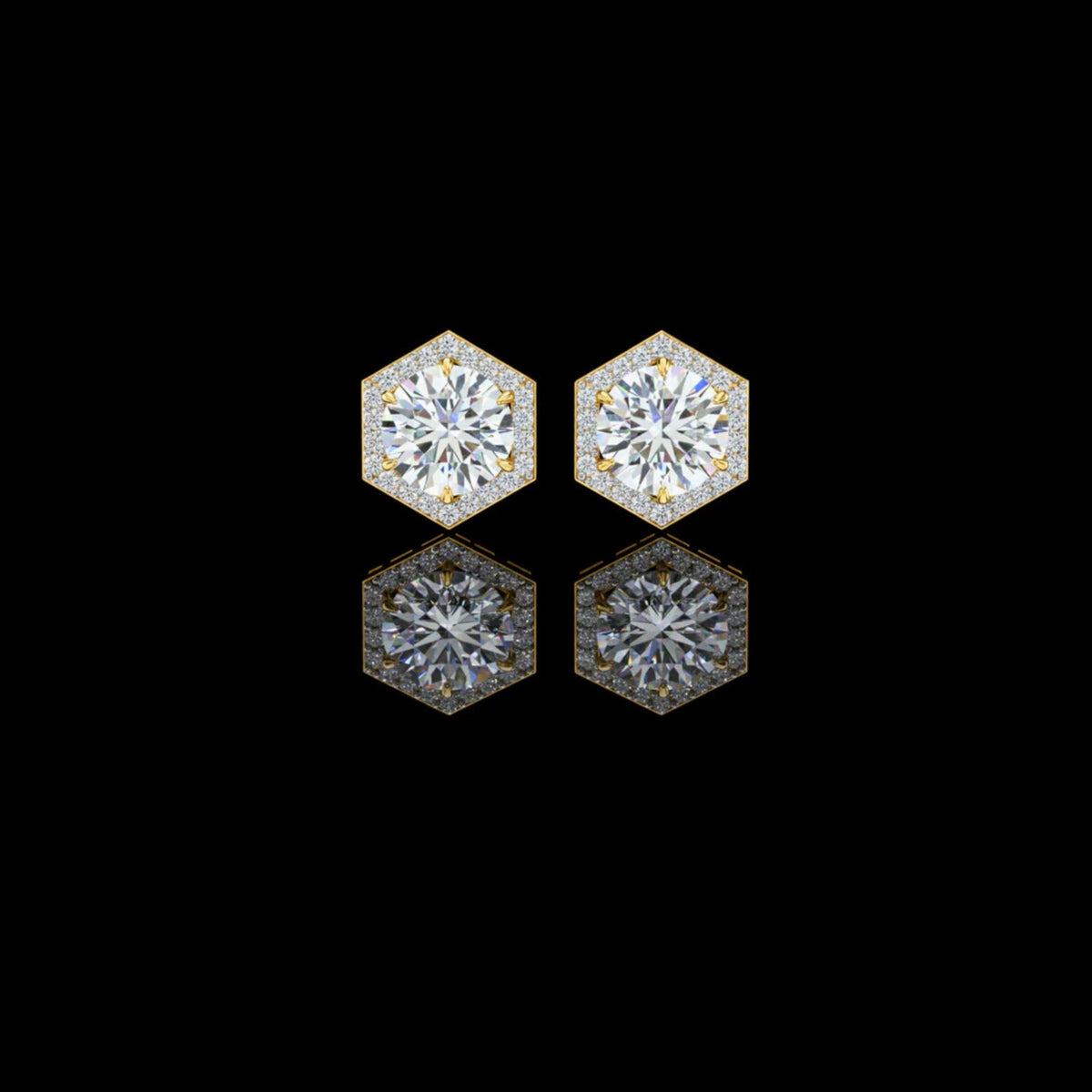 Ethical Luxury Best Moissanite Round Cut Diamond Earring for Conscious Girl