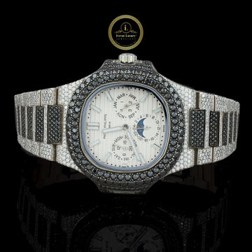 Ivevar's Moissanite Diamond Storm - Every Surface Sparkling Chronograph