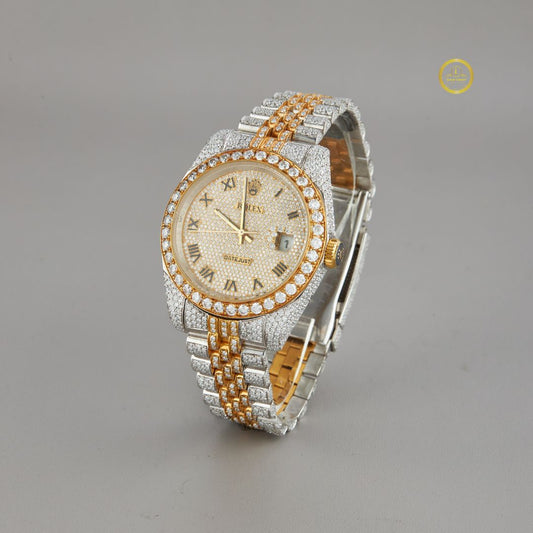 Men's Luxury Iced Out Watch - IVEVAR Moissanite Diamond Full Coverage Watch