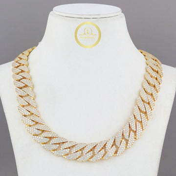 Lab Grown Diamond Cuban Chain Handcrafted Luxury Jewelry by Ivevar