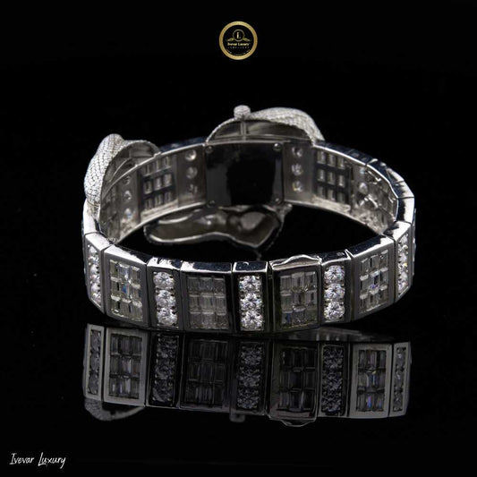 Completely Diamond Crusted Ivevar's Fully Iced Lab Grown Timepiece