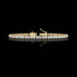 Round Cut Moissanite Diamond Single Row Tennis Bracelet