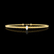 Minimalist Marquise Lab Diamond Twisted Rope Bangle For Her