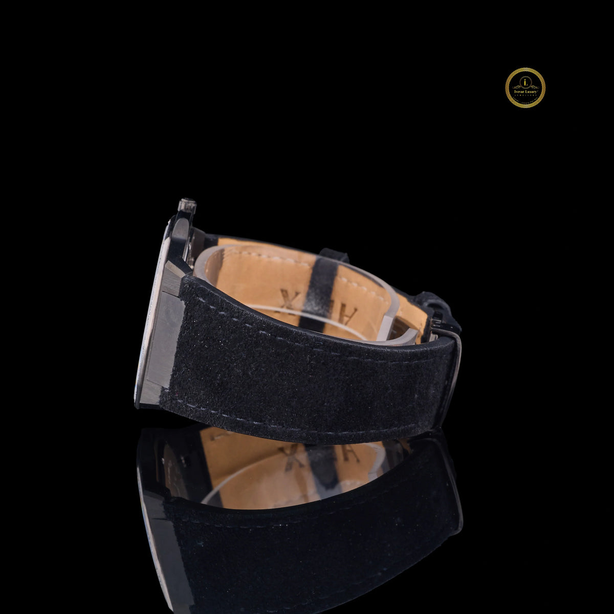 Midnight Black Crystal Bezel Diamond Luxury Timepiece Watch - View 3