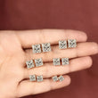 Princess Cut Moissanite Diamond Stud Earrings For Her - View 4