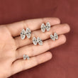 Marquise Cut Moissanite Diamond Classic Solitaire Stud Earring - View 4