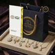 Bow Style Pave Lab Grown Diamond Knot Necklace - View 11