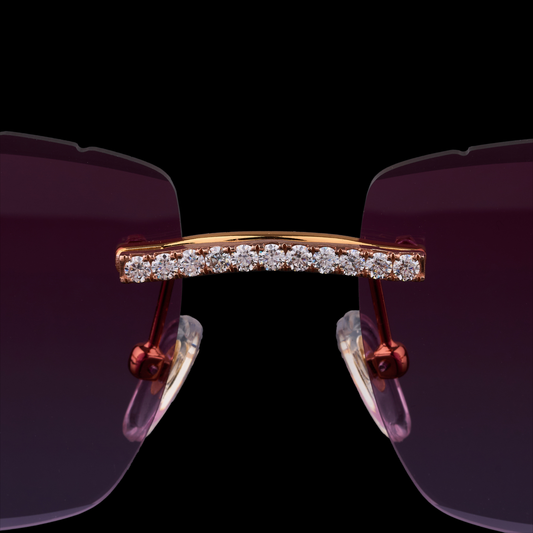 Designer Round Diamond Sunglasses Premium Luxury Eye wear By Ivevar