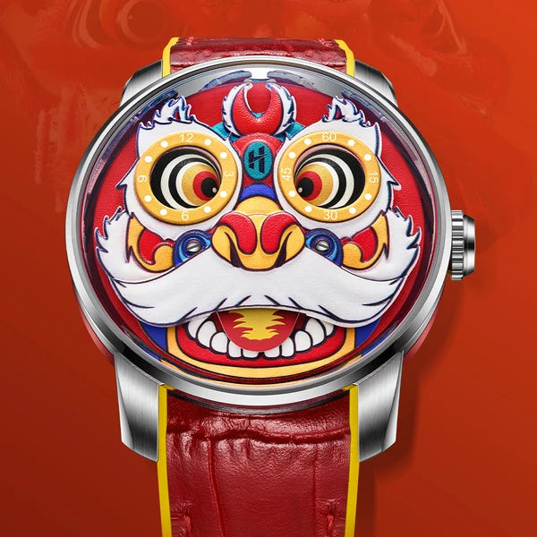 Fun Series Red Lion Dance Automatic Watch - view 3