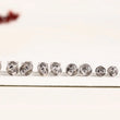 Round Moissanite Diamond Solitaire Stud Earrings - View 3