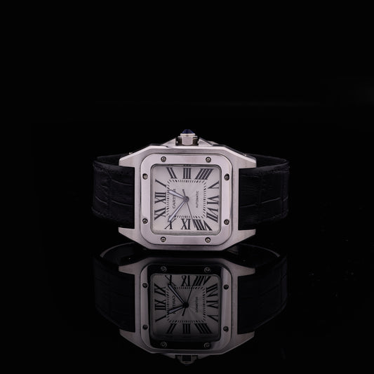 Ivevar Collection Moissanite Diamond Green Dial And Classic Roman Luxury Watch Set