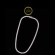 4 MM Hip Hop Lab Grown Tennis Chain 925 Solid Silver Iced Out Necklace for Men