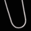 4 MM Hip Hop Lab Grown Tennis Chain 925 Solid Silver Iced Out Necklace for Men - View 2