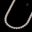 4 MM Hip Hop Lab Grown Tennis Chain 925 Solid Silver Iced Out Necklace for Men - View 3