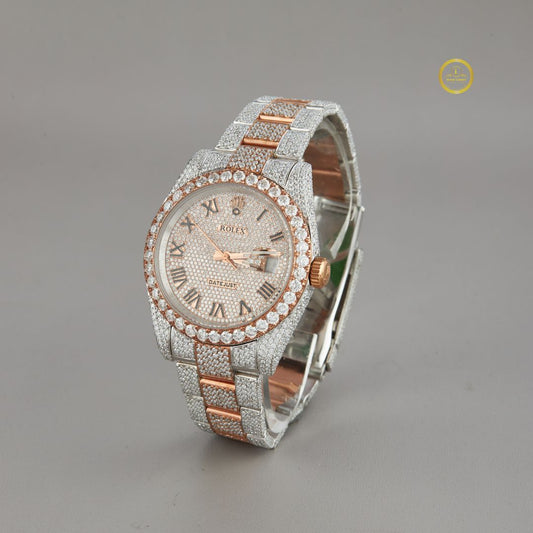 Full Iced Out Lab Diamond Watch for Men IVEVAR Luxury Statement Piece