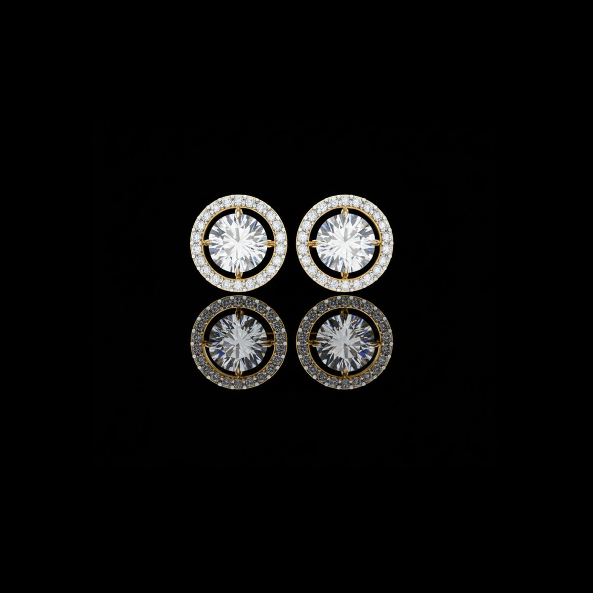 Exclusive Designer Moissanite Round Cut Diamond Earring Limited Edition For Look