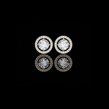 Exclusive Designer Moissanite Round Cut Diamond Earring Limited Edition For Look