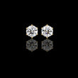 Premium Elegant Six Prong Round Cut Moissanite Diamond Solitaire Earrings for Her