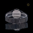 Black Diamond Bezel Minimalist Men's Metal Bracelet Watch - View 4