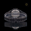 Elegant Black Dial Bezel Diamond Studded Watch - View 4