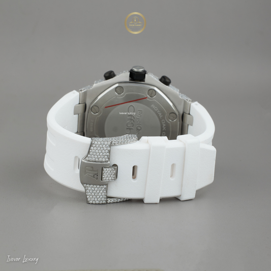 Affordable Luxury: Premium Lab Diamond Watch Half Iced by Ivevar