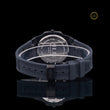 Black Diamond Bezel Minimalist Rubber Strap Men's Watch - View 4