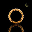 Spiked Bezel Set Round Moissanite Diamond Eternity Ring - View 4