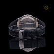 Luxury Diamond-Set Black Dial Bezel Diamond Leather Strap Watch - View 4