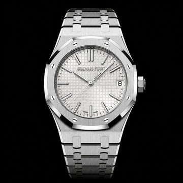 Premium Men's Silver Analog Watch with White Dial