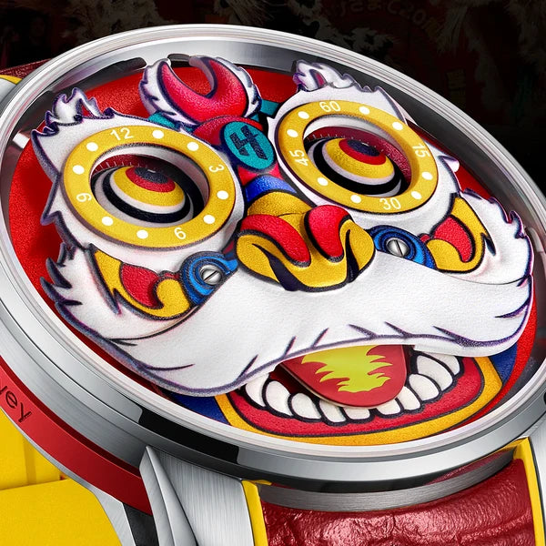Fun Series Green Lion Dance Automatic Watch - view 3