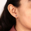 Marquise Cut Lab Grown Diamond Classic Solitaire Stud Earring - View 5
