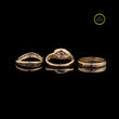 Bezel Set Pear Moissanite Diamond Solitaire Bridal Ring Set - View 4