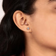 Trillion Cut Moissanite Diamond Solitaire Stud Earrings For Women - View 5