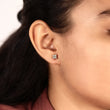 Princess Cut Lab Diamond Stud Earrings For Her - View 5