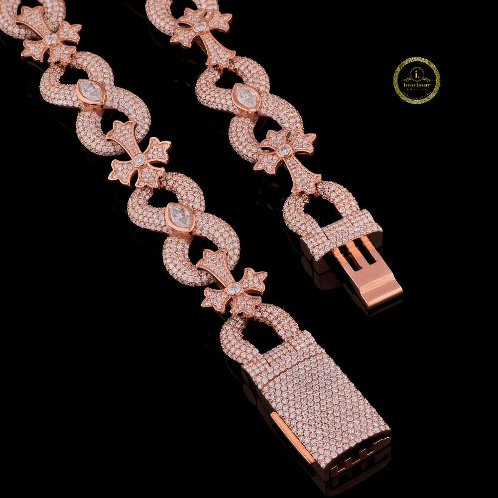 Premium Lab Created Diamond Infinity Necklace By Ivevar - View 4