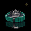 Rose Gold Diamond Bezel Green Strep Watch - View 4
