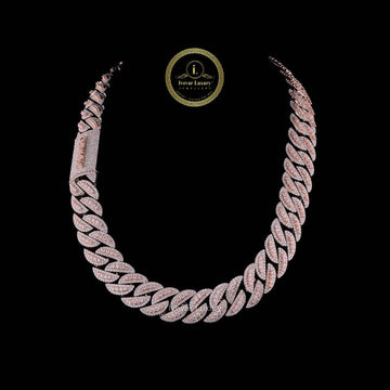 Custom Cuban Link Chain with Created Lab Grown Diamonds Showcasing Hip Hop Elegance and Superior Craftsmanship