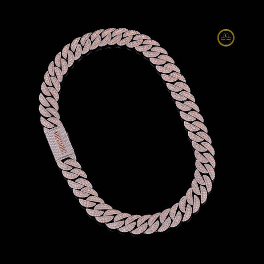 Custom Cuban Link Chain with Created Lab Grown Diamonds Showcasing Hip Hop Elegance and Superior Craftsmanship