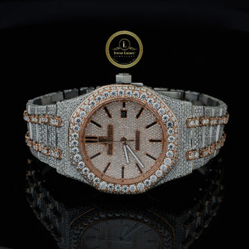 Ivevar's White Fire - D Color VVS1 Full Iced Out Diamond Watch