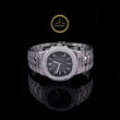 Iced Out Black Dial Watch & Diamond Tennis Bracelet Set