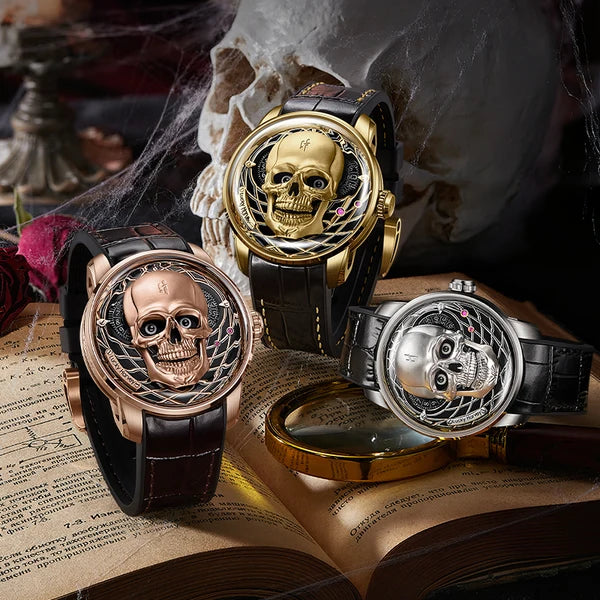 Craftsmanship Series Rose Gold Skull Limited Edition Automatic Watch - view 4