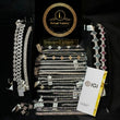 Princess And Round Cut Moissanite Diamond Vintage Style Tennis Bracelet - View 9