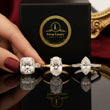 Round Cut Moissanite Diamond Men's Tension Set Solitaire Ring - View 13